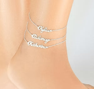 Custom Name Anklet